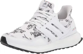 adidas Ultraboost DNA Running Shoe, White/White/Blue, 5.5 US Unisex Big Kid