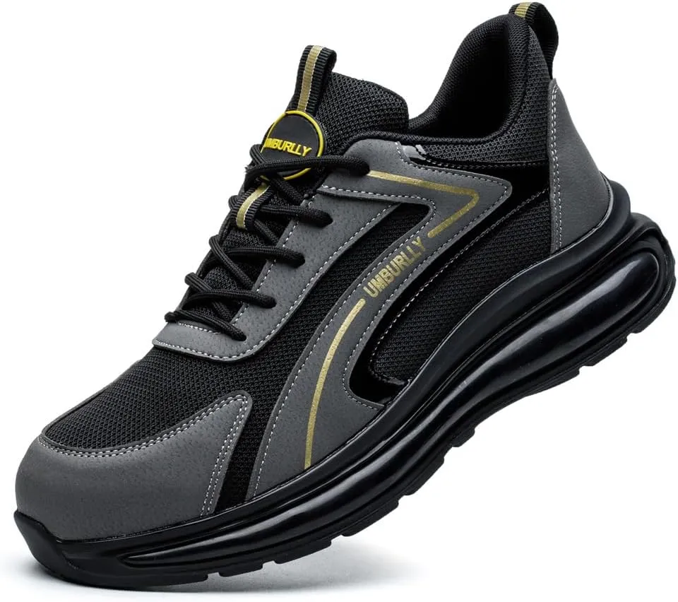Asiman Steel Toe Shoes for Men Indestructible Work Shoes Lightweight Steel Toe Sneakers for Women Non Slip Breathable Safety Shoes Puncture Proof Composite Toe Shoes