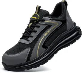 Asiman Steel Toe Shoes for Men Indestructible Work Shoes Lightweight Steel Toe Sneakers for Women Non Slip Breathable Safety Shoes Puncture Proof Composite Toe Shoes
