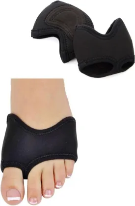 Ballet Barre Half Sole Dancing Shoes, Pair, Supports Turning, Spinning, and Balancing for Beginner and Professional Dancers, Non-Slip Nylon Neoprene Step Black