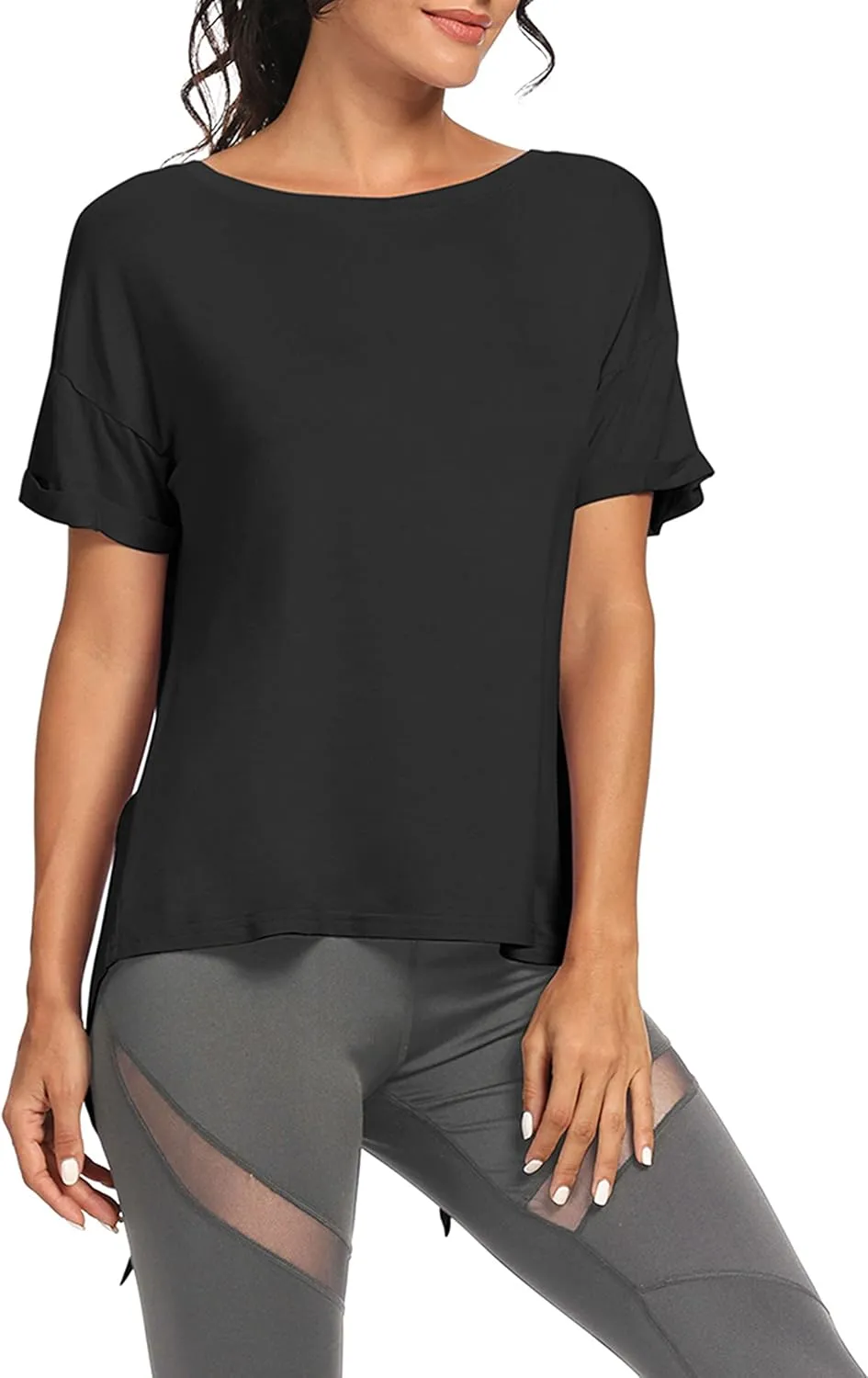 Bestisun Workout Tops Open Back Shirts Gym Athletic Clothes Tie Back Musle Tank for Women