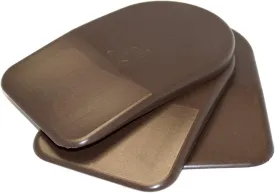 BML 3mm Heel Lifts, 3pk (Mens Large, Brown [Soft])