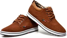 CERYTHRINA Men's Taller Height Increasing Elevator Shoes 2.36'' Lace-up Flannelette Cowhide Leather Dress Shoes