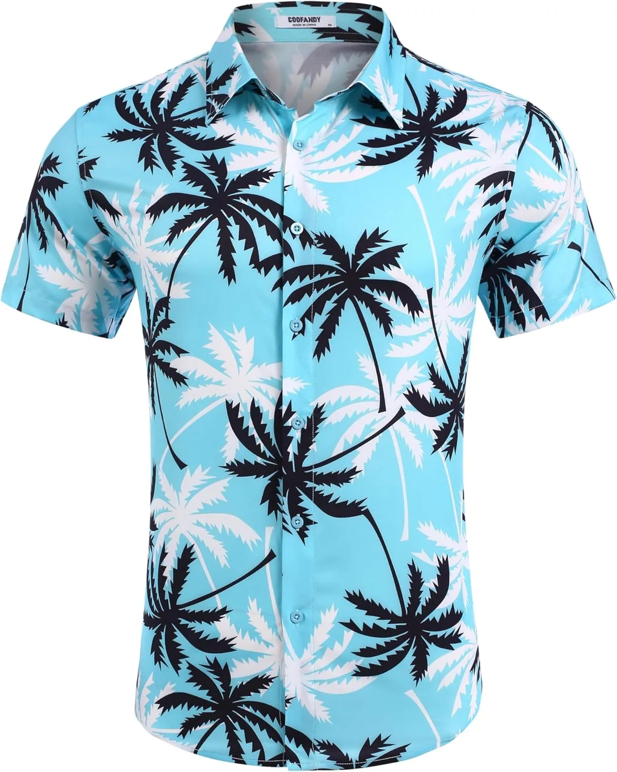 COOFANDY Mens Hawaiian Shirts Short Sleeve Button Down Shirt Casual Summer Beach Shirts Floral Tropical Vacation Resort Wear