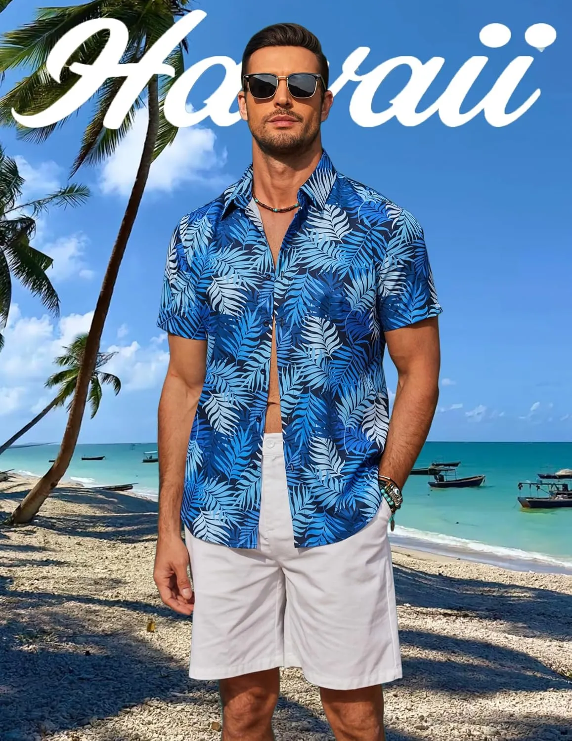 COOFANDY Mens Hawaiian Shirts Short Sleeve Button Down Shirt Casual Summer Beach Shirts Floral Tropical Vacation Resort Wear