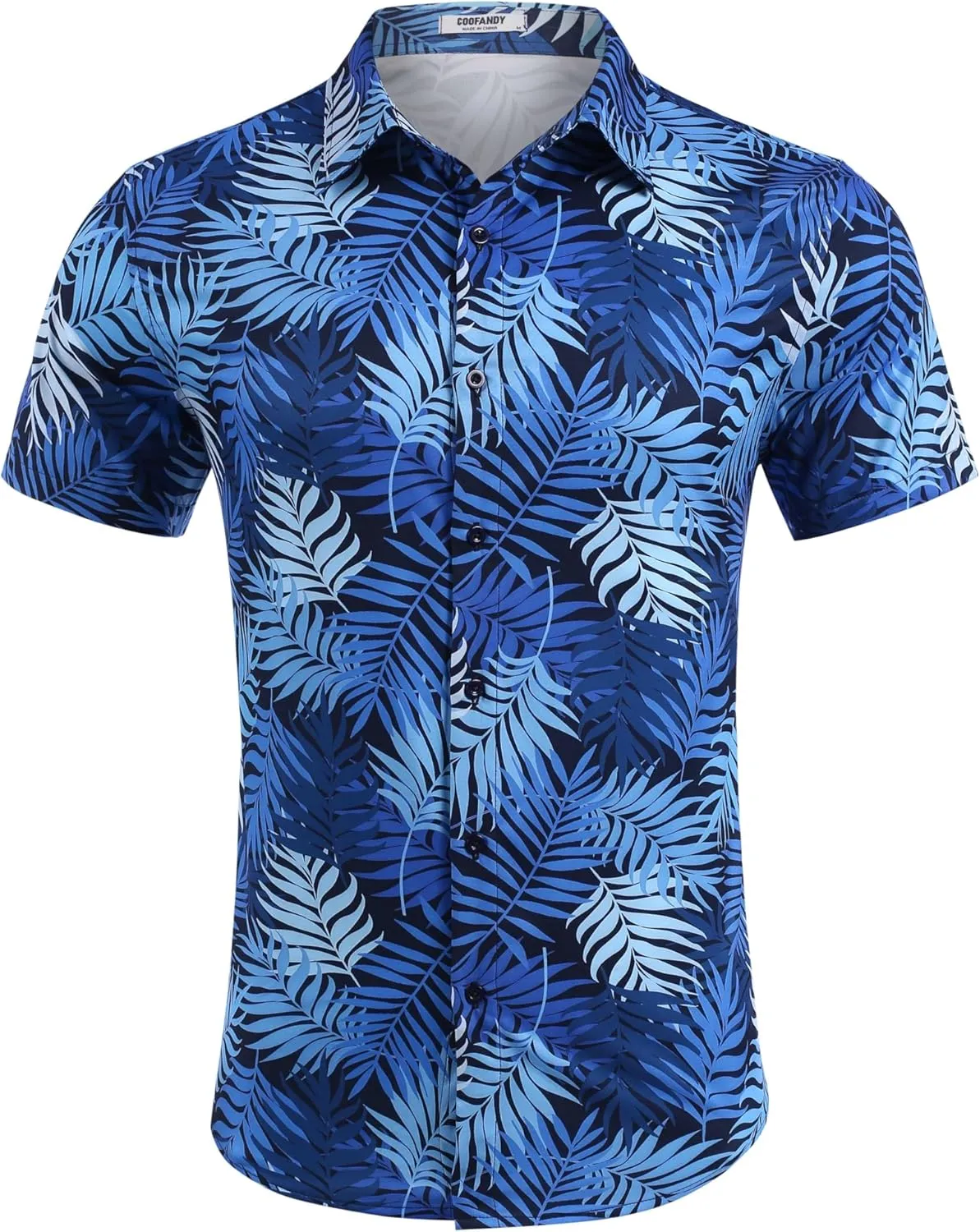 COOFANDY Mens Hawaiian Shirts Short Sleeve Button Down Shirt Casual Summer Beach Shirts Floral Tropical Vacation Resort Wear