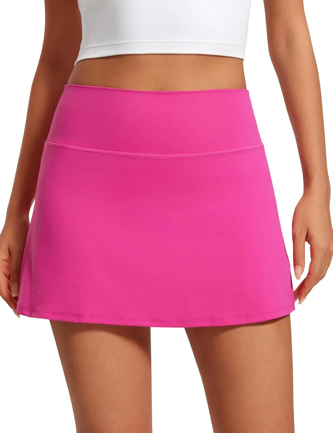 CRZ YOGA Butterluxe Skirts for Women High Waisted A Line Tennis Golf Athletic Casual Skorts with Pockets