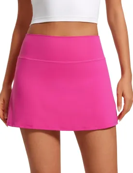 CRZ YOGA Butterluxe Skirts for Women High Waisted A Line Tennis Golf Athletic Casual Skorts with Pockets
