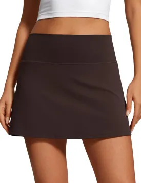 CRZ YOGA Butterluxe Skirts for Women High Waisted A Line Tennis Golf Athletic Casual Skorts with Pockets