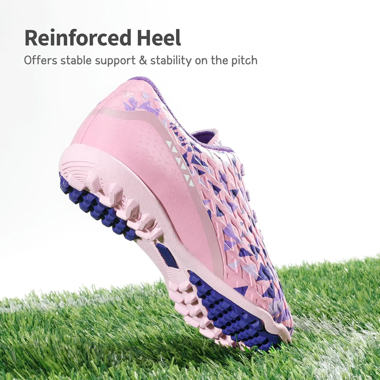 DREAM PAIRS Boys Girls Turf Indoor Soccer Shoes Lace Up Cleats for Little/Big Kid