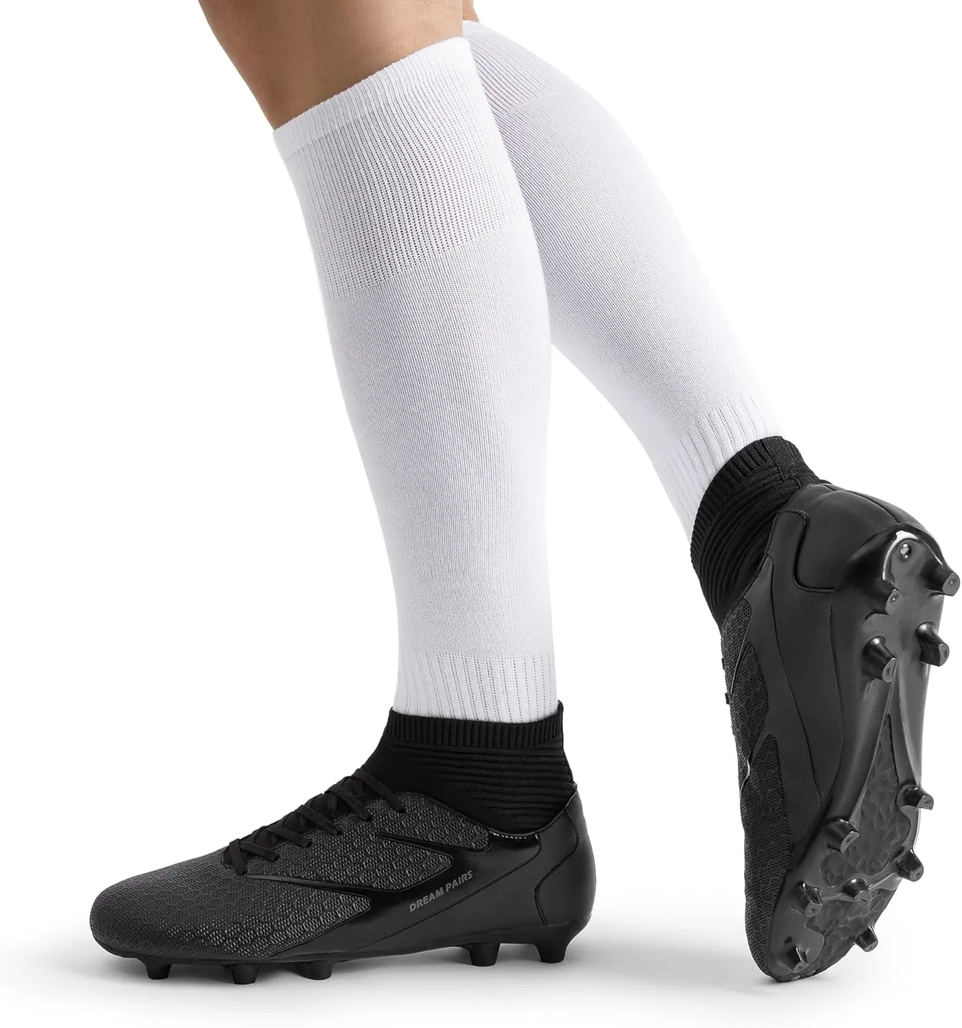 DREAM PAIRS Men's High Tops Lace Up Soccer Cleats, Lightweight Professional Athletic Football Cleats Mens Athletic Shoes for Training Soccer
