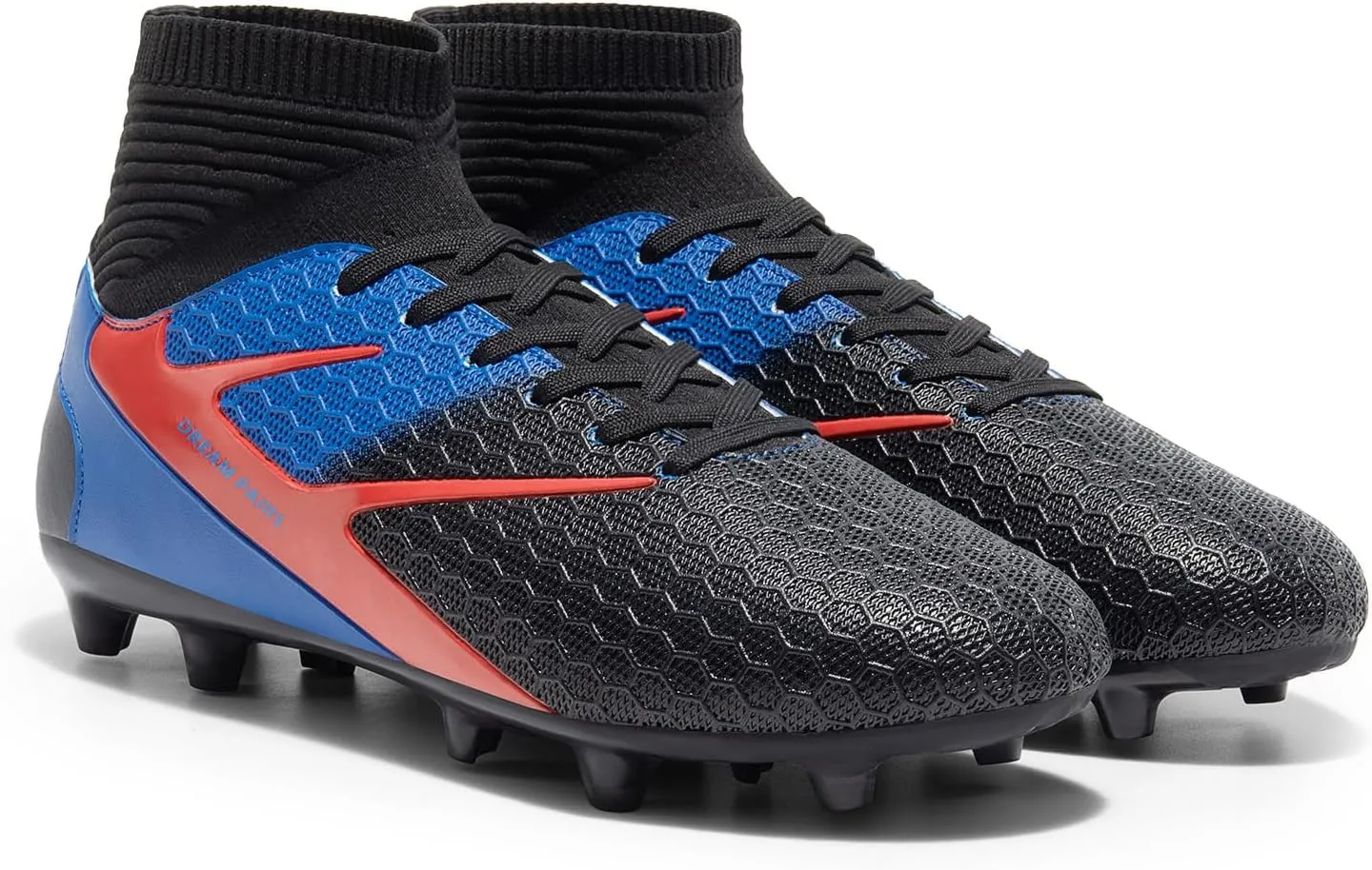 DREAM PAIRS Men's High Tops Lace Up Soccer Cleats, Lightweight Professional Athletic Football Cleats Mens Athletic Shoes for Training Soccer