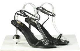 EGO Black Rumi Heeled Sandals UK 8