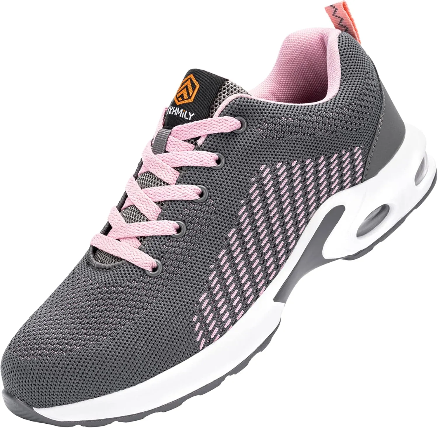FENLERN Steel Toe Shoes for Women Lightweight Safety Shoes Comfortable Ladies Steel Toe Sneakers Non Slip Work Shoes Breathable Arch Support 5~11 Medium/5.5~10.5 Wide Width