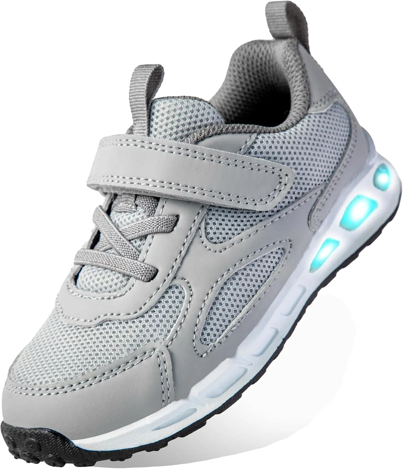 Floranate Light Up Toddler Boys Girls Shoes LED Flashing Lightweight Tennis Walking Sneakers for Toddler and Little Kid