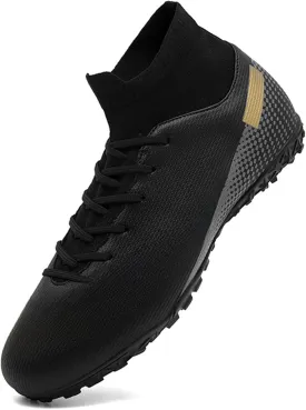 HaloTeam Men's Soccer Shoes Cleats Professional High-Top Breathable Athletic Football Boots for Outdoor Indoor TF/AG 3US-11US