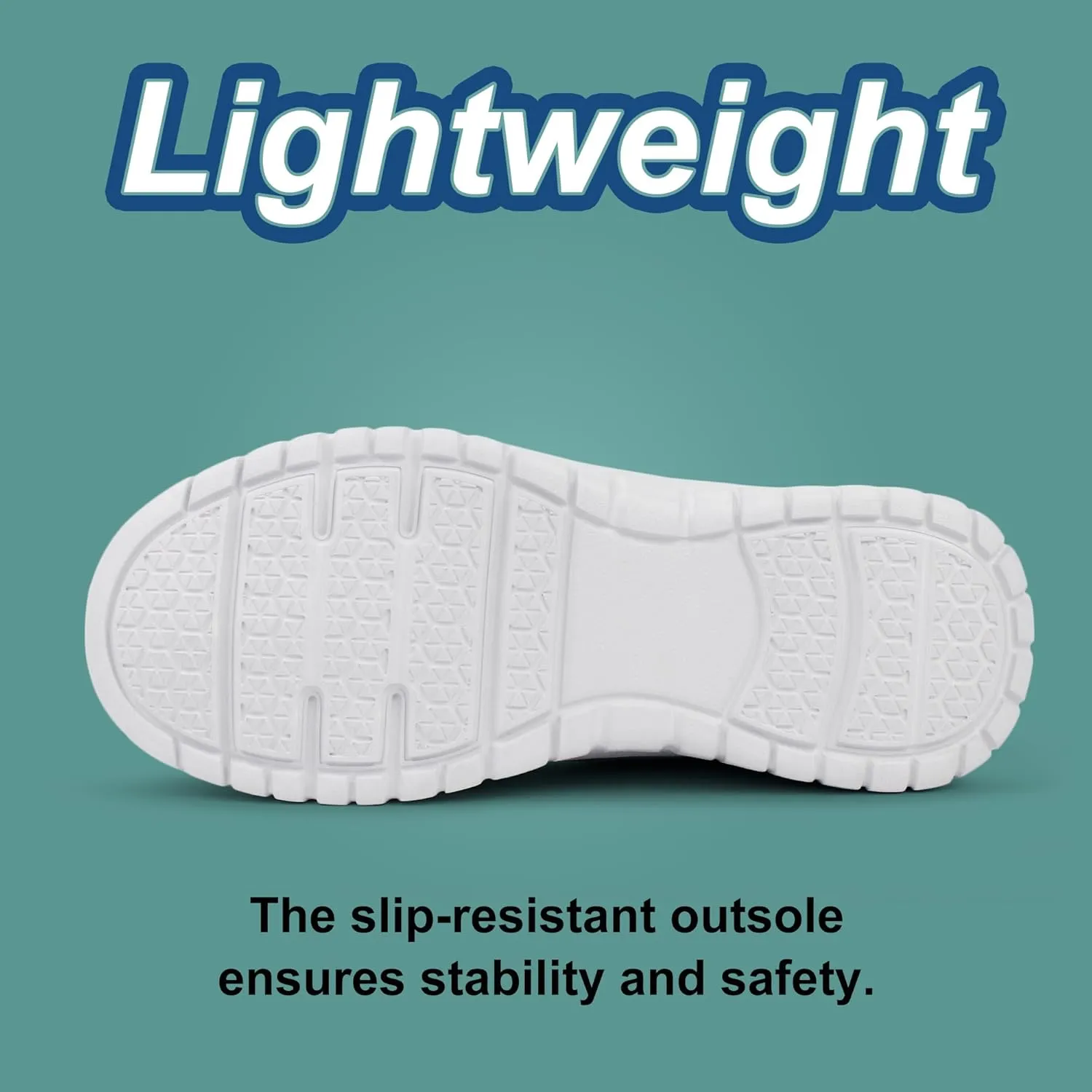 Hawkwell Women's Lace Up Lightweight Water Resistant Nurse Shoes Slip Resistant Healthcare Work Shoes