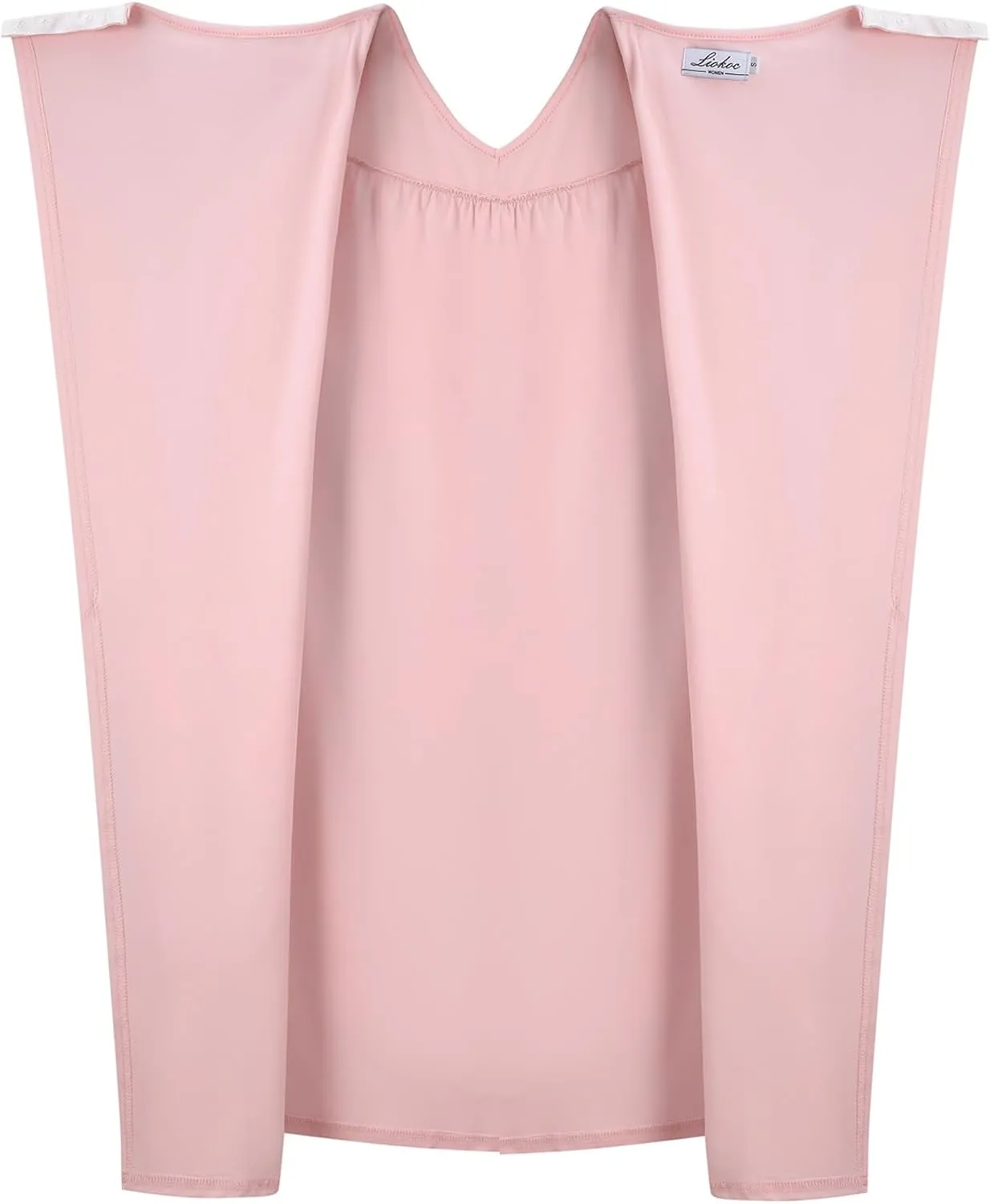 Hospital Gowns for Women Open Back Tear Away Snap Post shoulder Dress Short Sleeve Soft Adaptive Clothing with Pockets