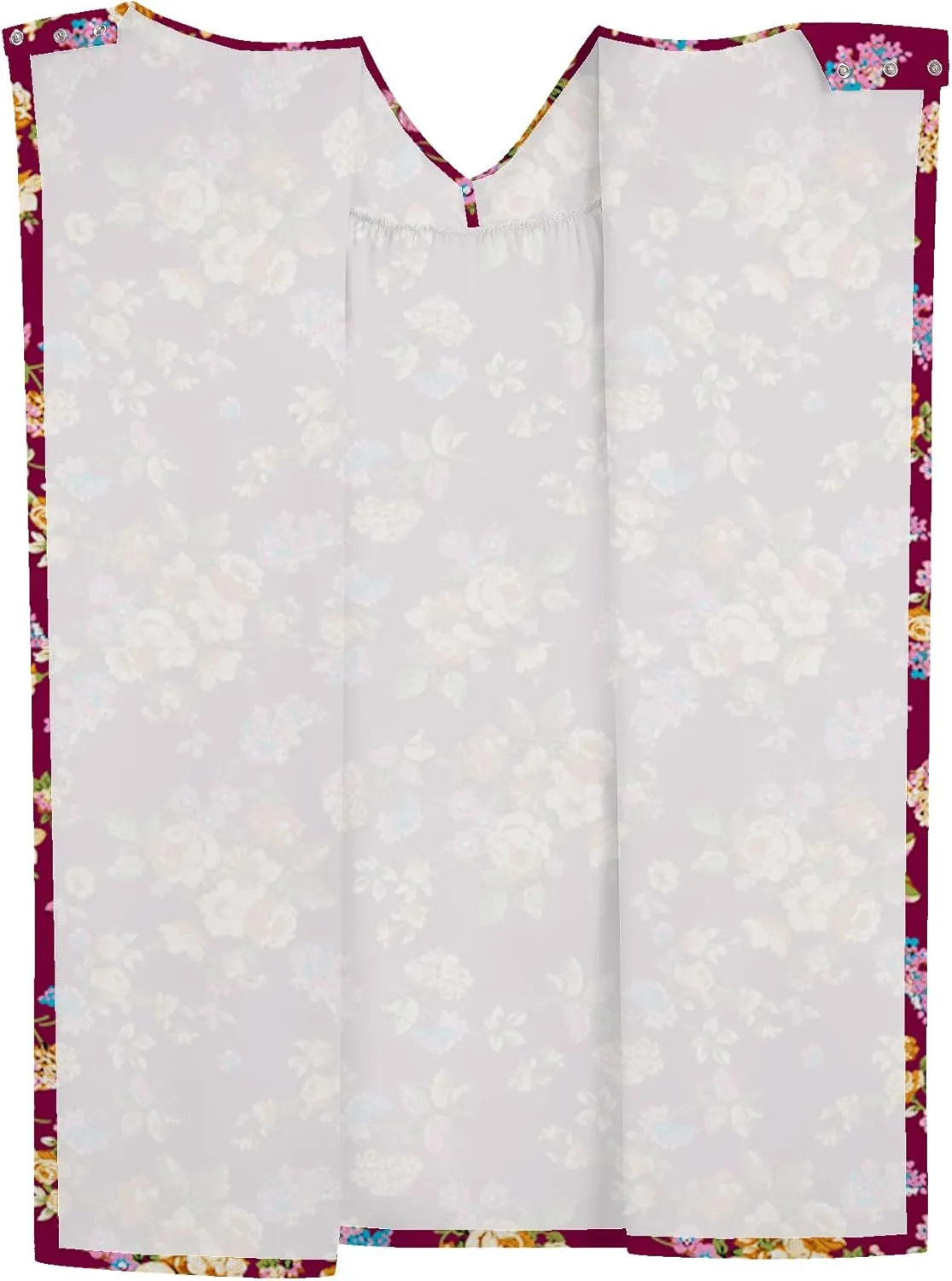 Hospital Gowns for Women Open Back Tear Away Snap Post Shoulder Surgery Short Sleeve Soft Cotton Adaptive Clothing