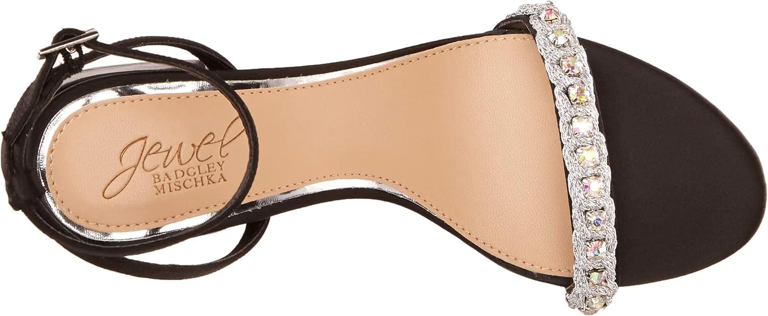 Jewel Badgley Mischka Women's Ornamented Sandal Heeled