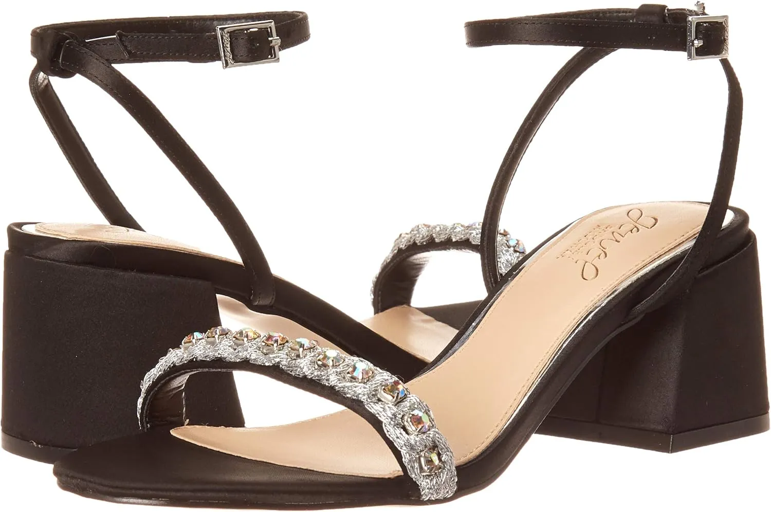 Jewel Badgley Mischka Women's Ornamented Sandal Heeled