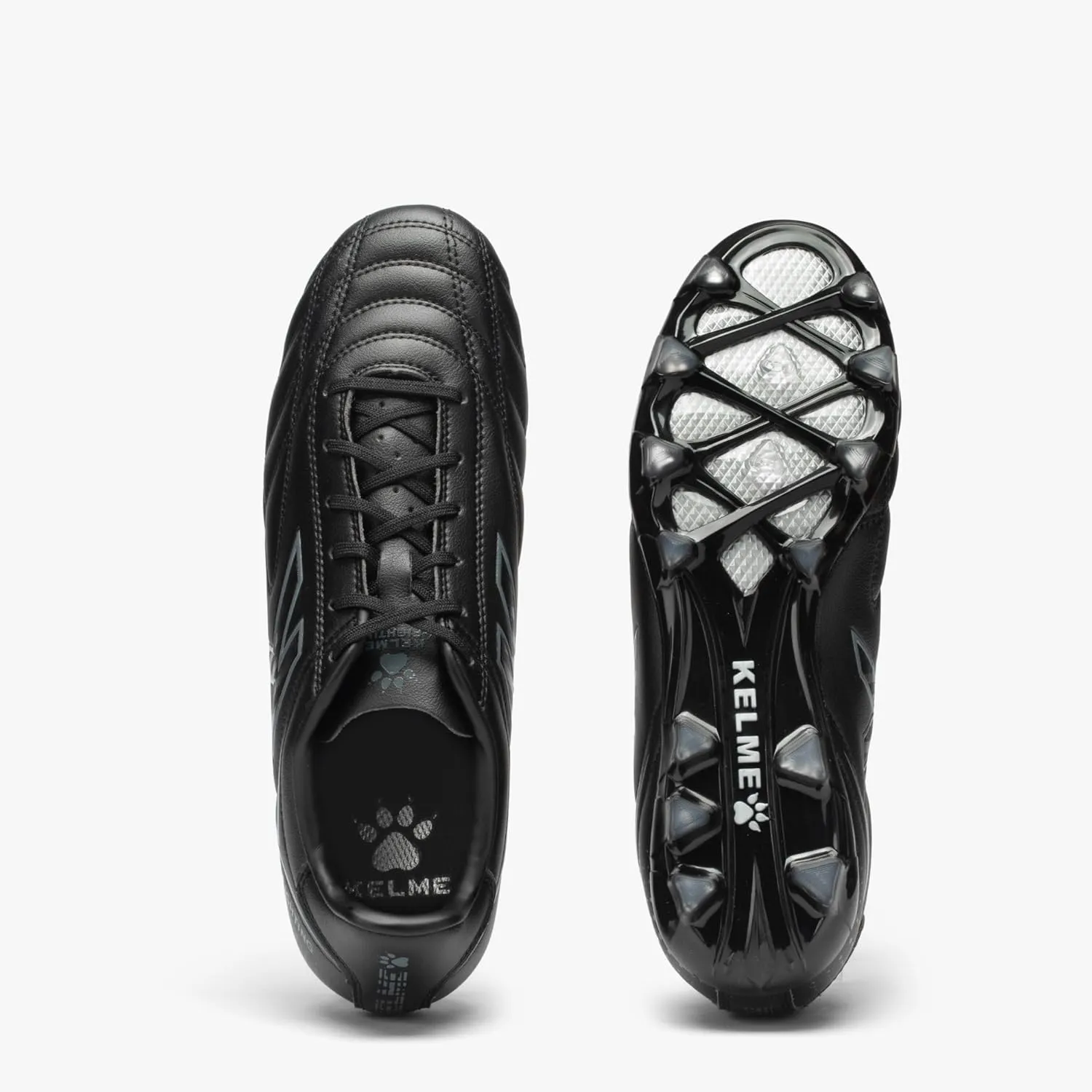 KELME K-Fighting Microfiber Leather Soccer Cleats, Firm/Artificial Ground Outdoor Shoes, for Men Women