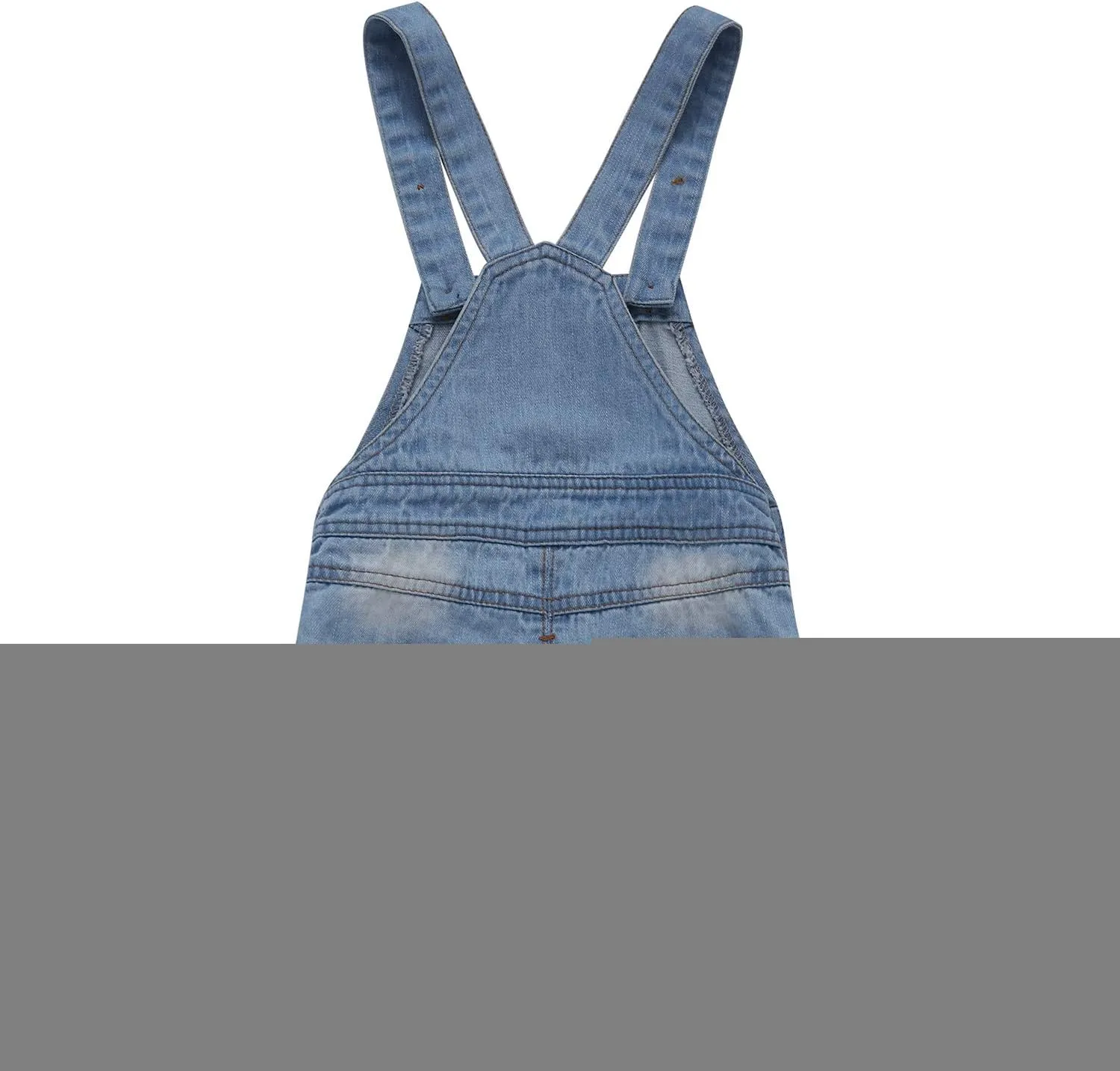 KIDSCOOL SPACE Baby Girl Boy Jean Overalls,Toddler Summer Denim Shortall