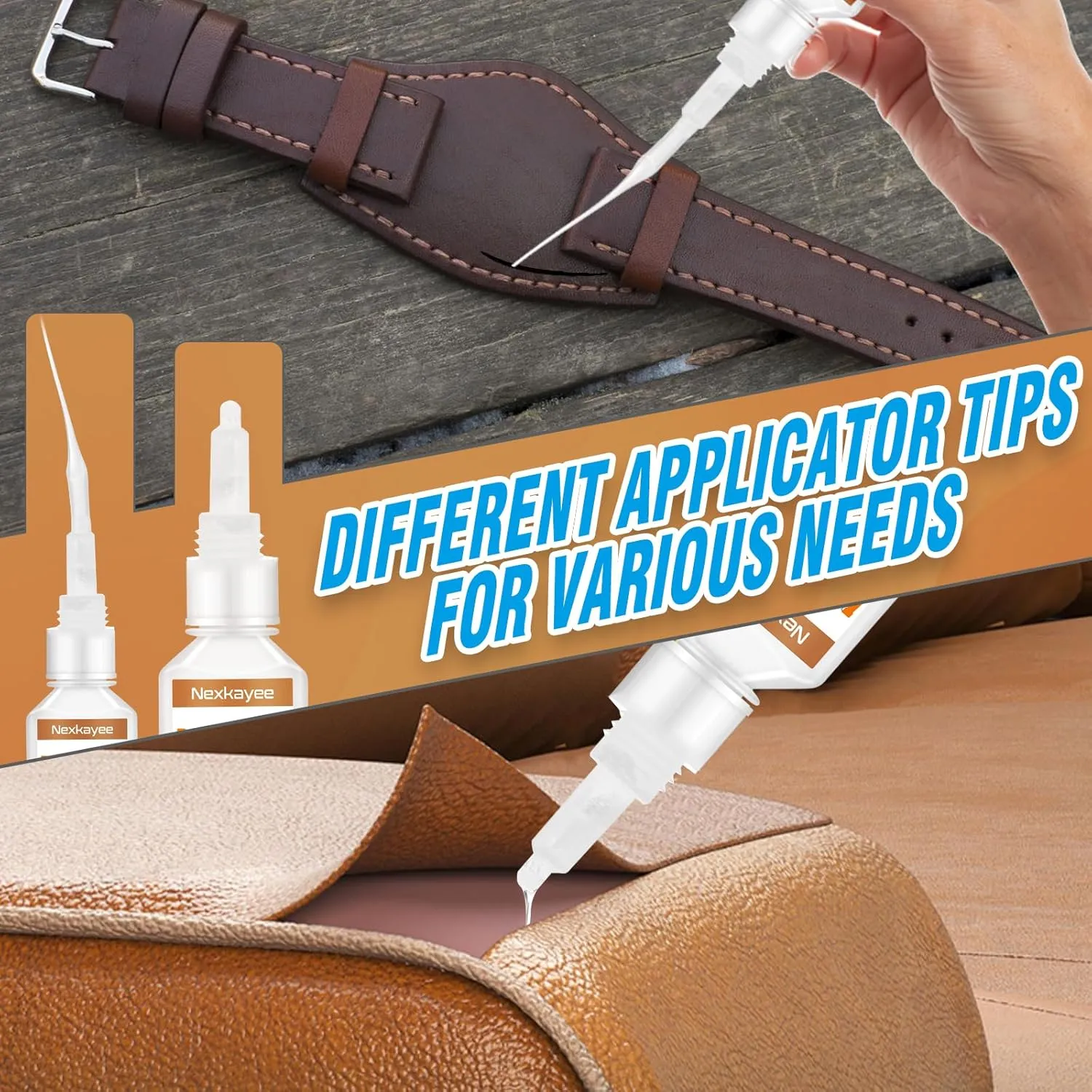 Leather Glue, Fast-Drying Adhesive, Clear Superglue for Repairing Furniture Upholstery, Sofas, Shoes, Bags and Other Crafts, 30g (Pack of 1)