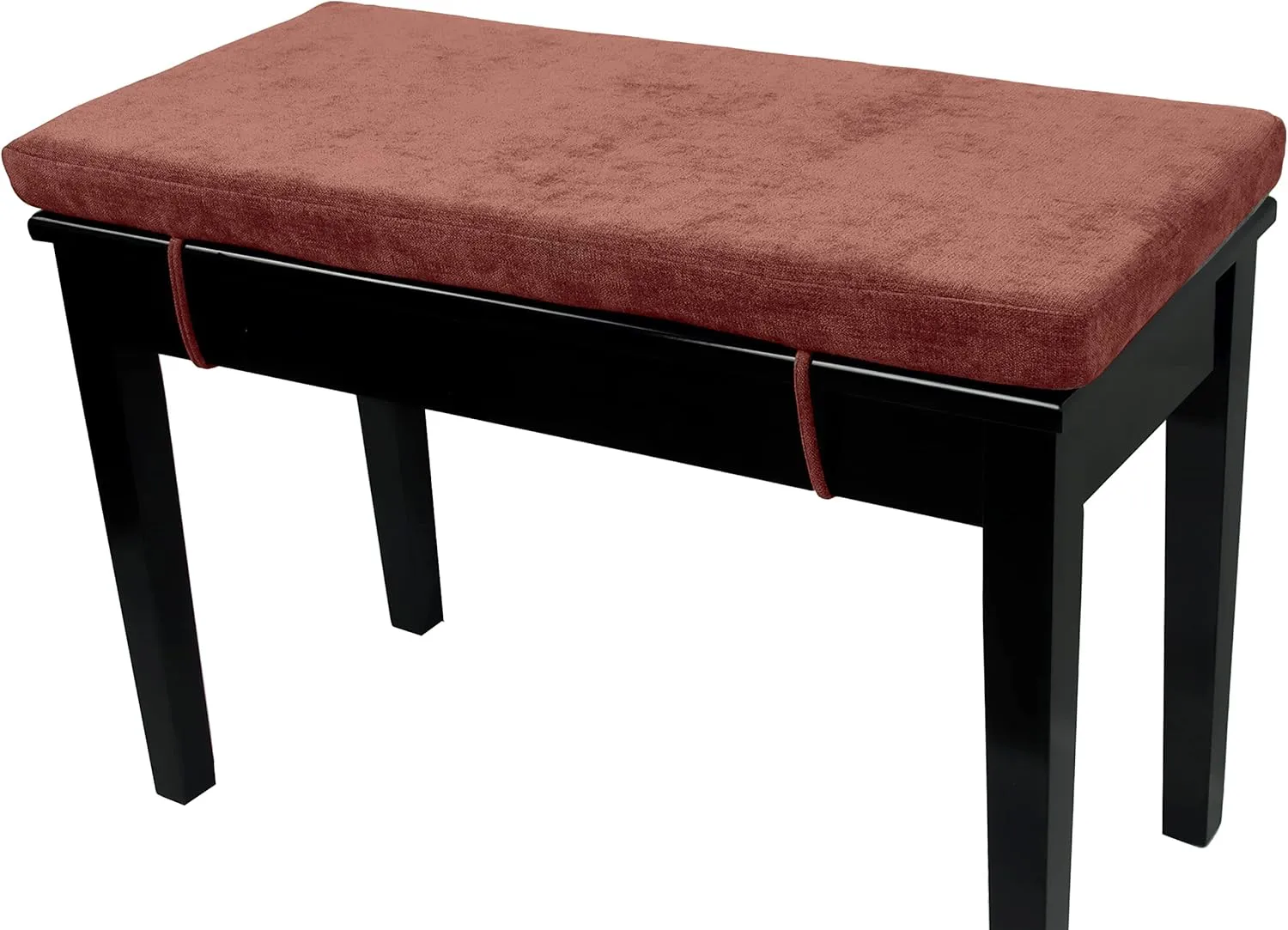 Loveboat Washable Bench Cushion, Non-Slip Bench Pad for Shoe Storage, Window, Piano, Dining 36"x14"x2" Brick Red