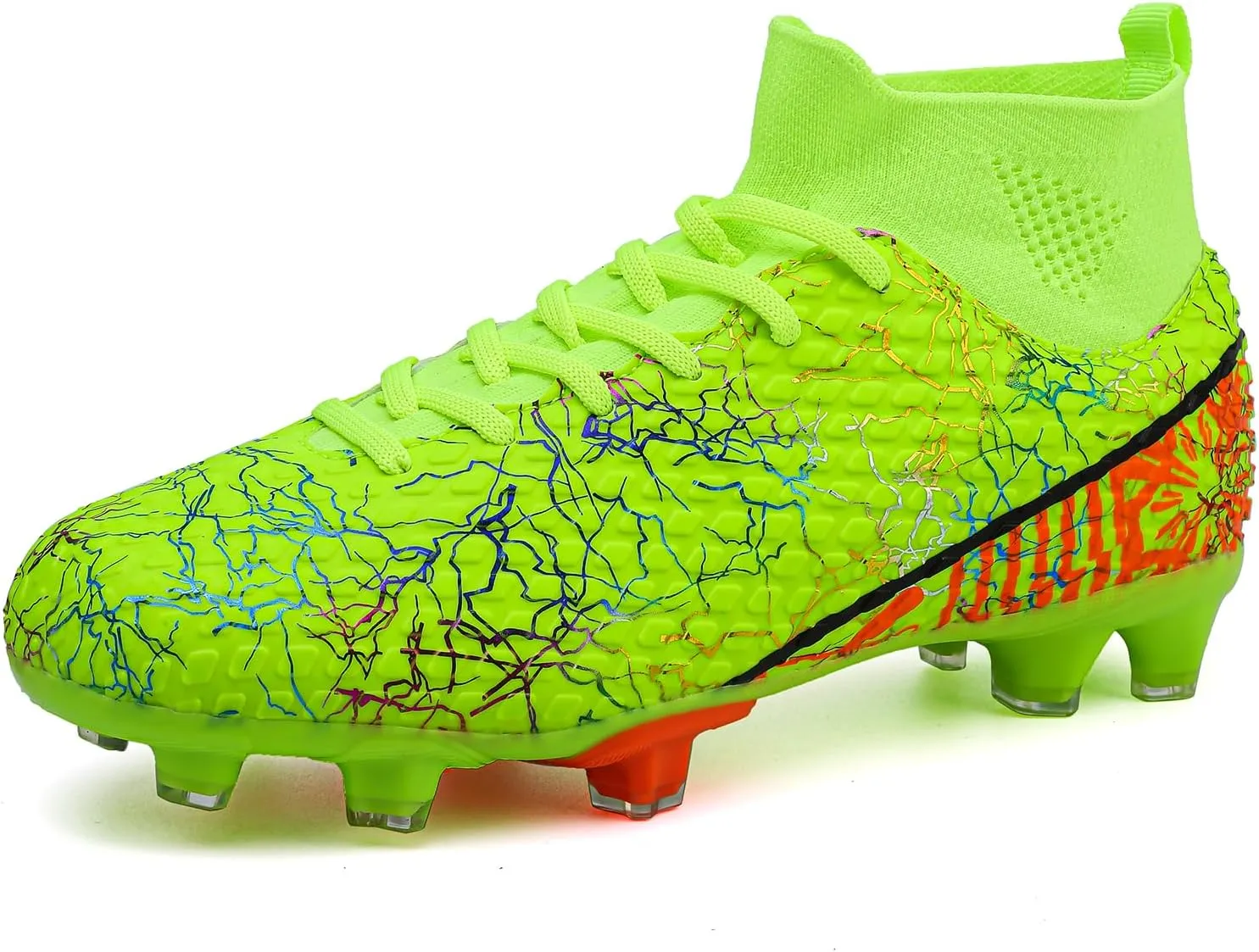 Men Soccer Cleats Women Football Cleats for Big Boy AG/FG