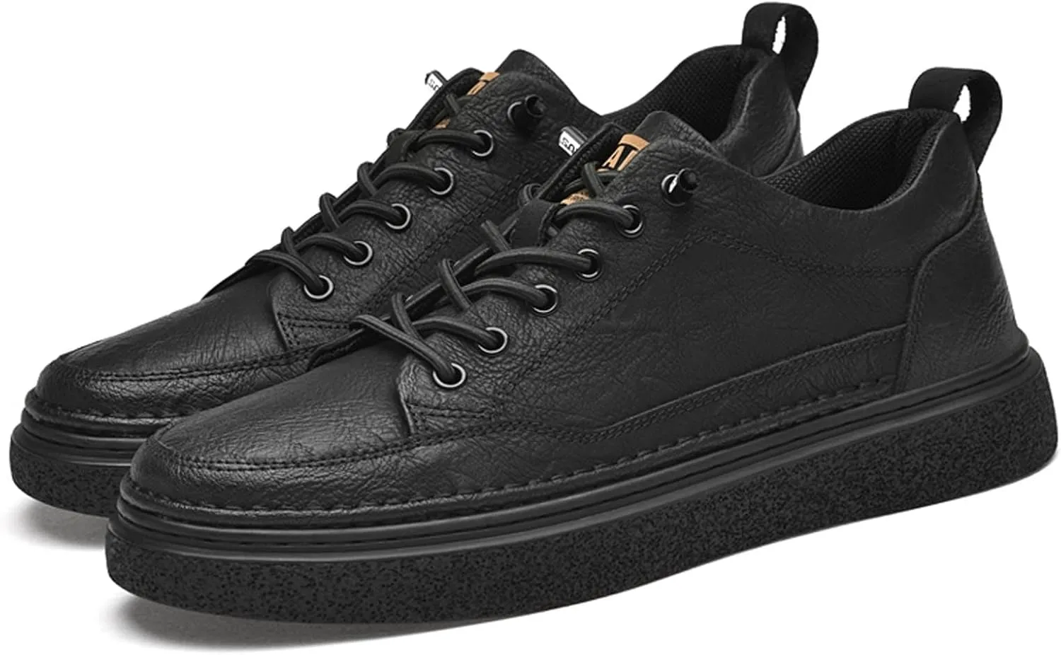 Men's Fashion Casual Oxford Shoes 1.96 Inches Taller Invisible Height Increasing Elevator Shoes Male Lifting Shoes Lace-up Cowhide Leather Dress Shoes