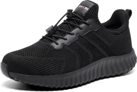 Men's Non-Slip Work Shoes | Water-Resistant Slip-On Walking Sneakers | Lightweight & Durable | Perfect for Food Service, Kitchen, and Chef Use