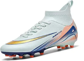 Mens Soccer Cleats Womens Football Shoes High Tops Non Slip Spikes Indoor Outdoor Youth Baseball Lacrosse Sneaker