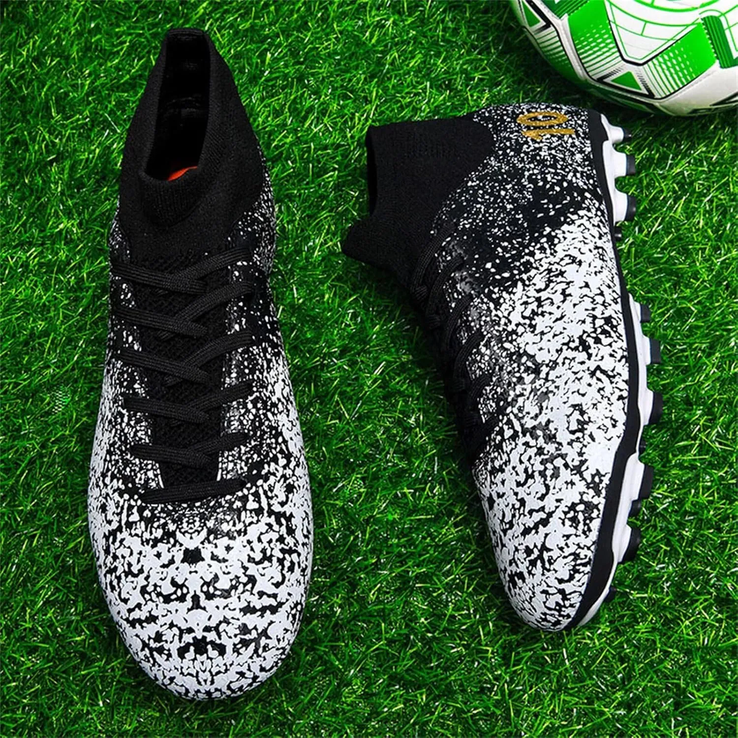 Mens Soccer Cleats Womens Football Shoes High Tops Non Slip Spikes Indoor Outdoor Youth Baseball Lacrosse Sneaker