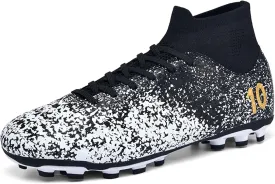 Mens Soccer Cleats Womens Football Shoes High Tops Non Slip Spikes Indoor Outdoor Youth Baseball Lacrosse Sneaker