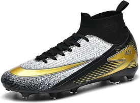 Mens Soccer Cleats Womens Football Shoes High Tops Non Slip Spikes Indoor Outdoor Youth Baseball Lacrosse Sneaker