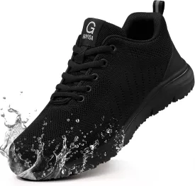 Non Slip Work Shoes for Men Women Breathable Mens Work Shoes Lightweight Water Resistant Walking Sneakers Chef Kitchen Slip Resistant Comfortable Restaurant Food Service Sneakers Casual