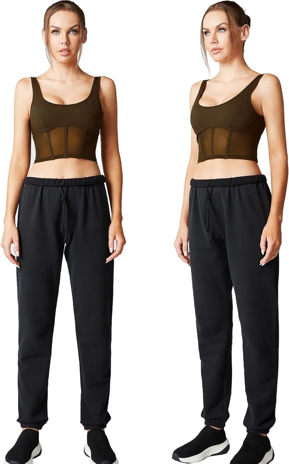 Open Back Padded Built-in Sports Bra Longline Sports Bras Low Back Yoga Fitness Workout Crop Top Tank Bra