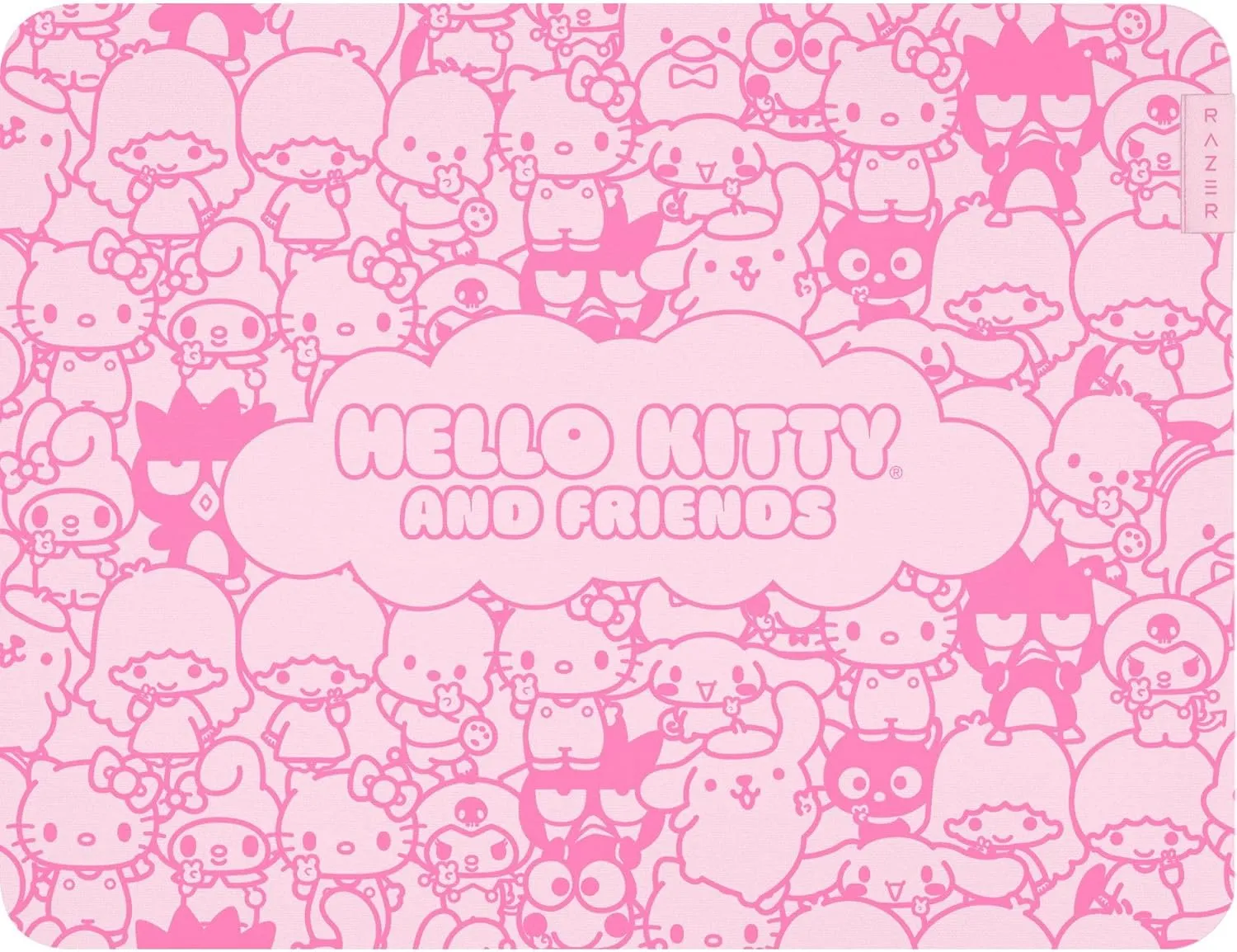 Razer Gigantus V2 Cloth Gaming Mouse Pad (Medium): Textured MicroWeave Cloth Surface - Thick, High-Density Rubber Foam - Non Slip Base - Hello Kitty & Friends Edition