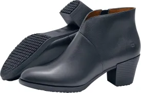 Shoes for Crews Delilah, Women's Slip Resistant Work Shoes, Water Resistant, Leather, Black