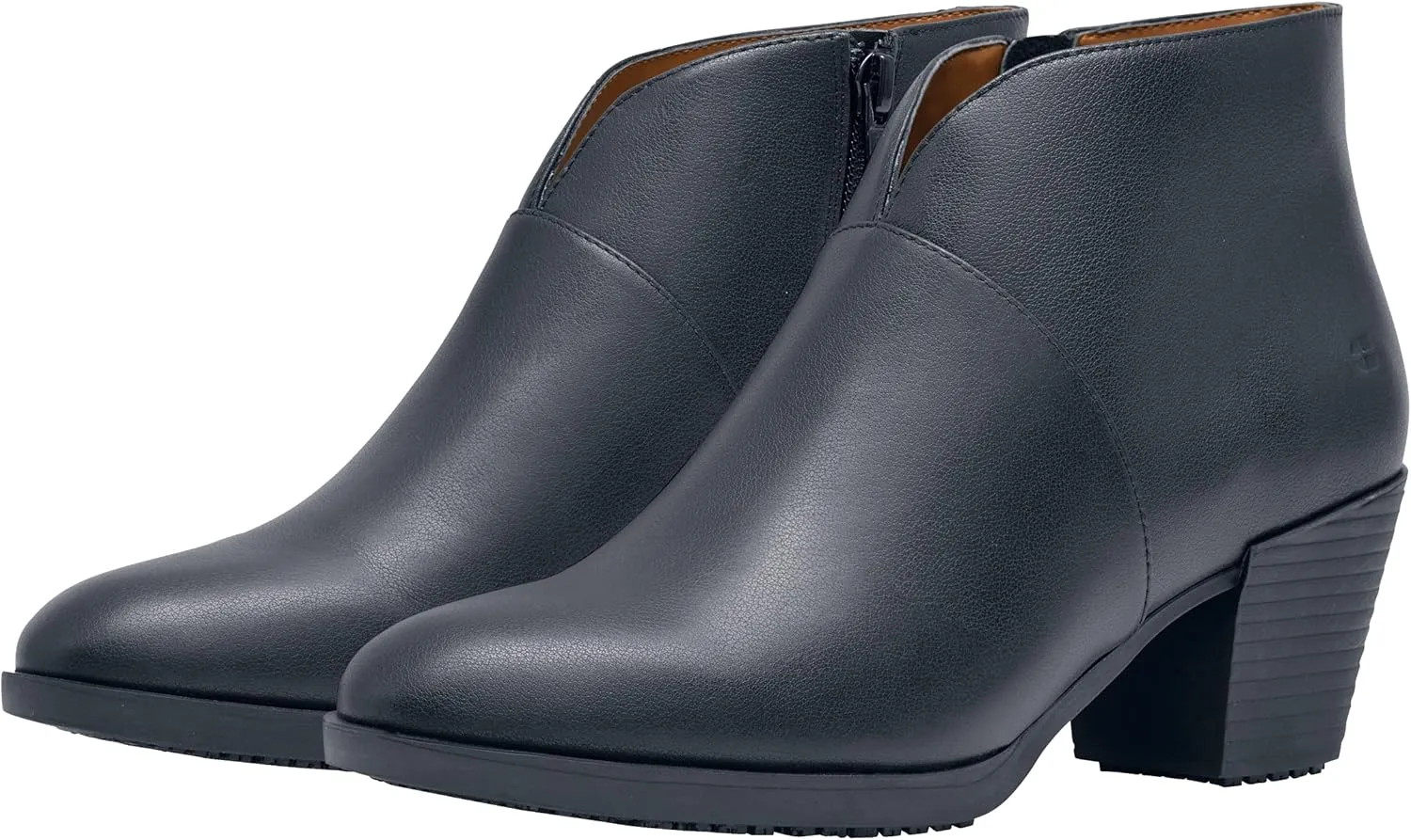 Shoes for Crews Delilah, Women's Slip Resistant Work Shoes, Water Resistant, Leather, Black