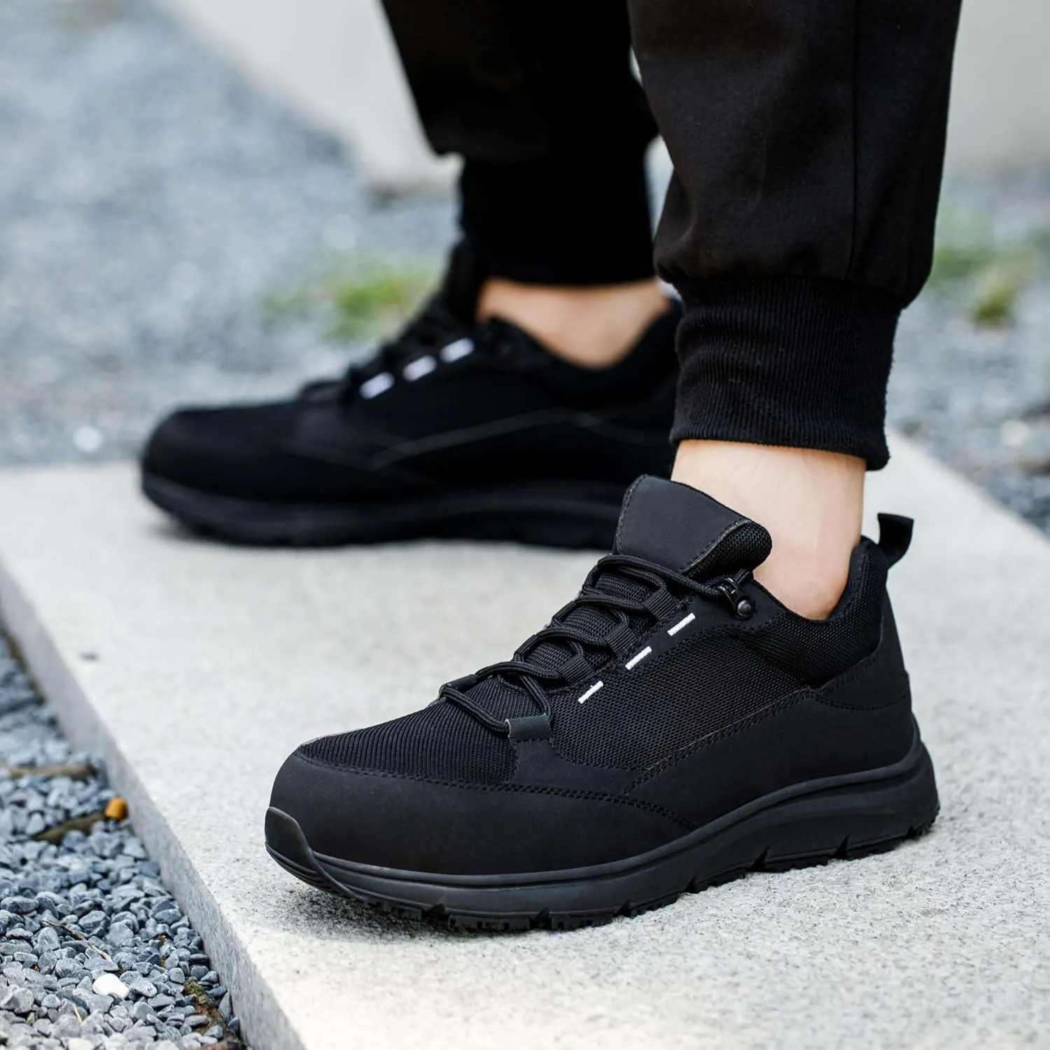 Steel Toe Non Slip Work Shoes for Men WomenWaterproof Lightweight Safety Sneakers