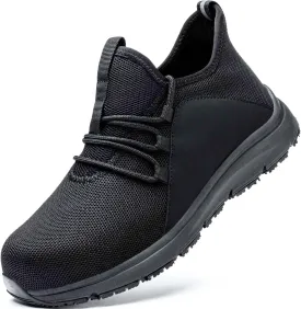 Steel Toe Non Slip Work Shoes for Men WomenWaterproof Lightweight Safety Sneakers
