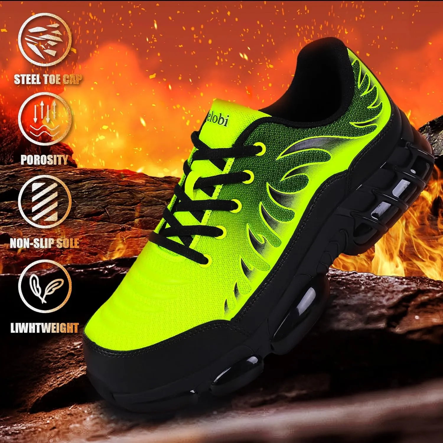 Steel Toe Work Shoes for Women - Insulated Steel Toe Work Boots Steel Toe Sneakers Lightweight Work & Safety Footwear Non Slip Shoes Slip Resistant Boot Safety Work Shoes for Women