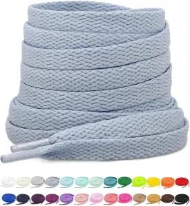 Stepace [2 Pairs Flat Shoe Laces for Sneakers 30"-72" Length 26 Color Shoelaces