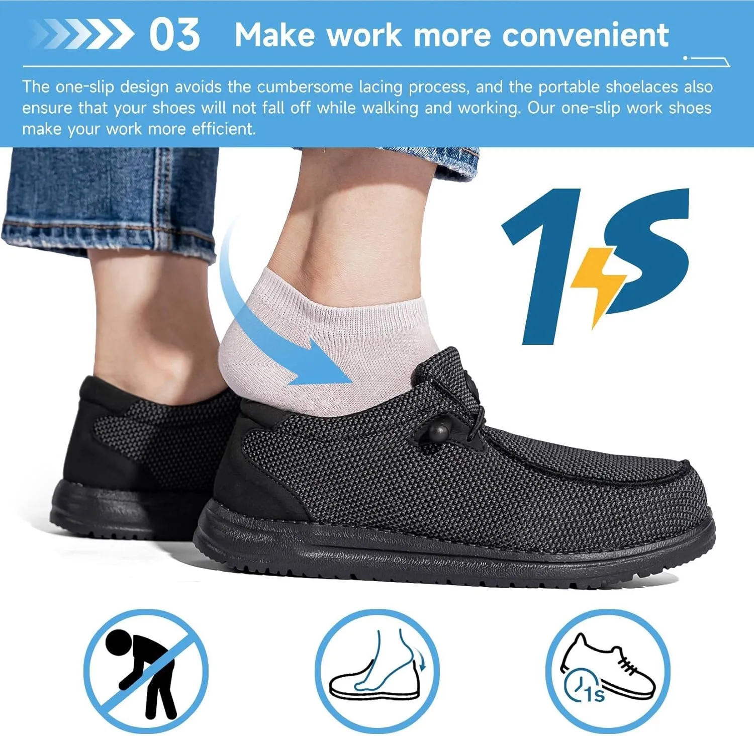 Tinefiy Steel Toe Shoes for Women Lightweight Safety Shoes Air Cushion Comfortable Slip Resistant Indestructible Womens Puncture Proof Work Shoe