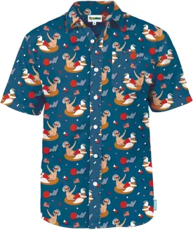Tipsy Elves Patriotic Shirts for Men - USA Short Sleeve Button Up American Flag Shirts for Men for 4th of July