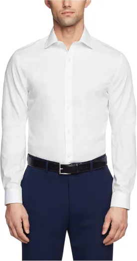 Tommy Hilfiger Men's Slim Fit Non Iron Solid Dress Shirt - Amazon Exclusive