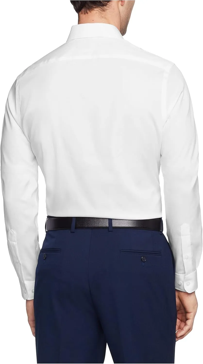 Tommy Hilfiger Men's Slim Fit Non Iron Solid Dress Shirt - Amazon Exclusive