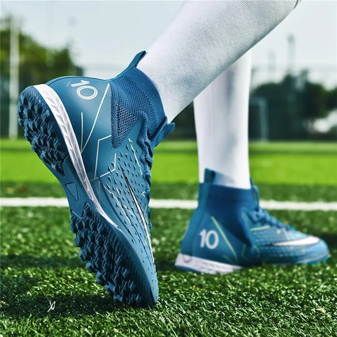 Turf Soccer Shoes Men Women Indoor Soccer Cleats Youth Football Boots Adult High Top Training Zapatos de Ftbol TF FG